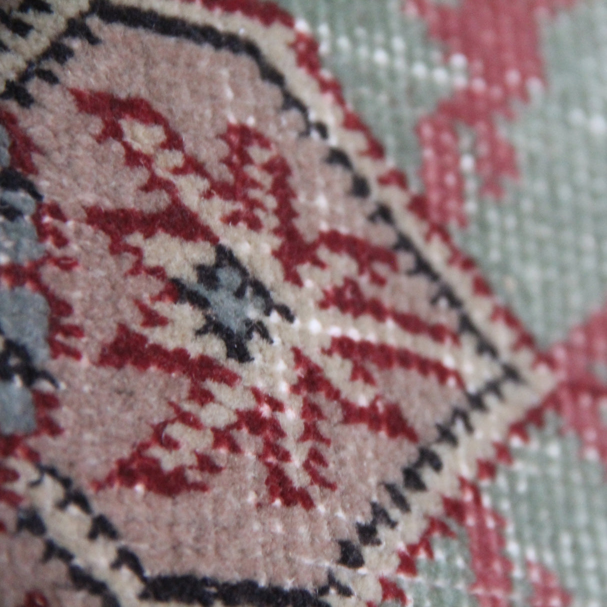 Vintage Oriental Rug Runner - 2x9 ft | Wool Beige Oushak Carpet for Hallway