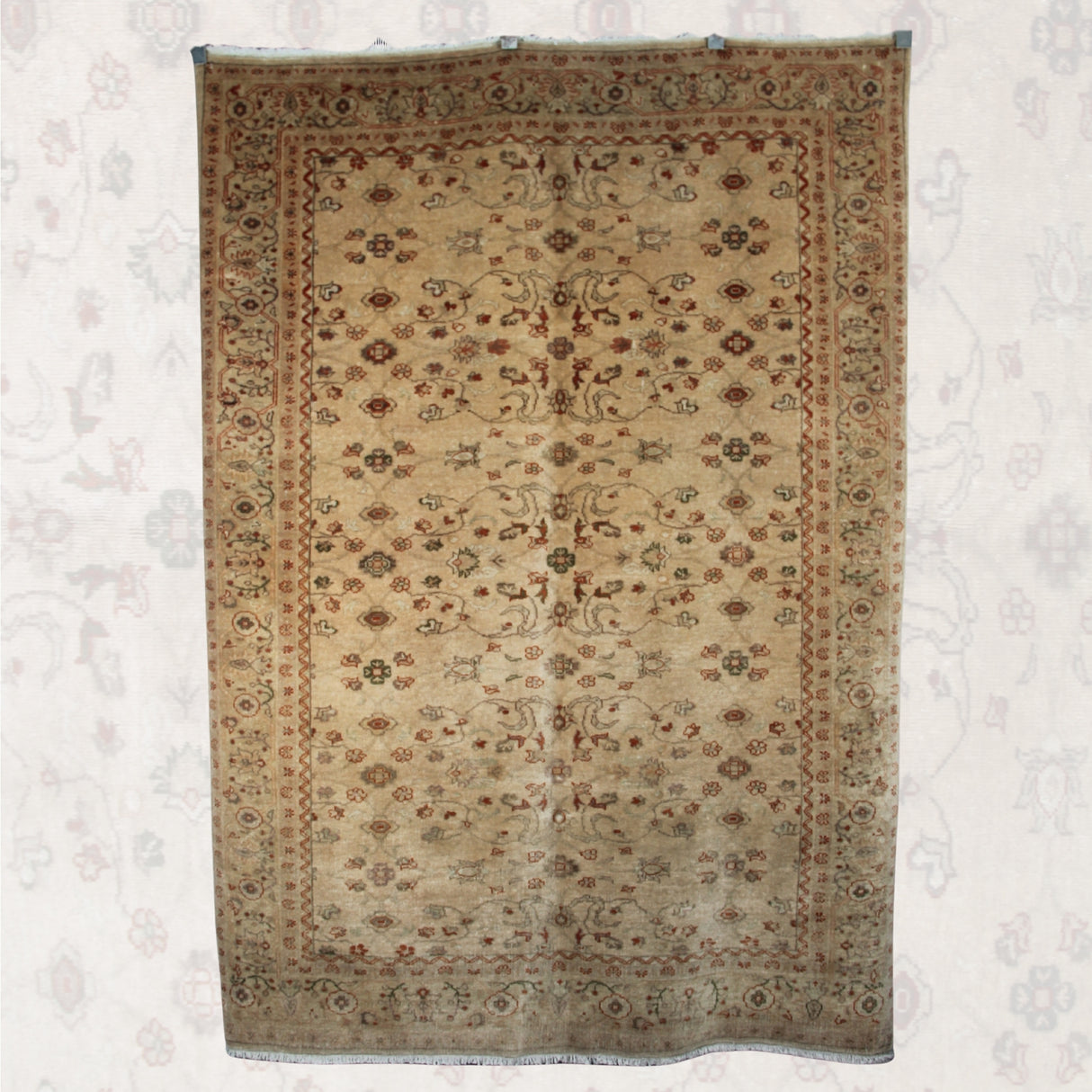 Handmade Wool Oushak Rug - 5x7 ft | Vintage Turkish Accent Carpet for Living Room