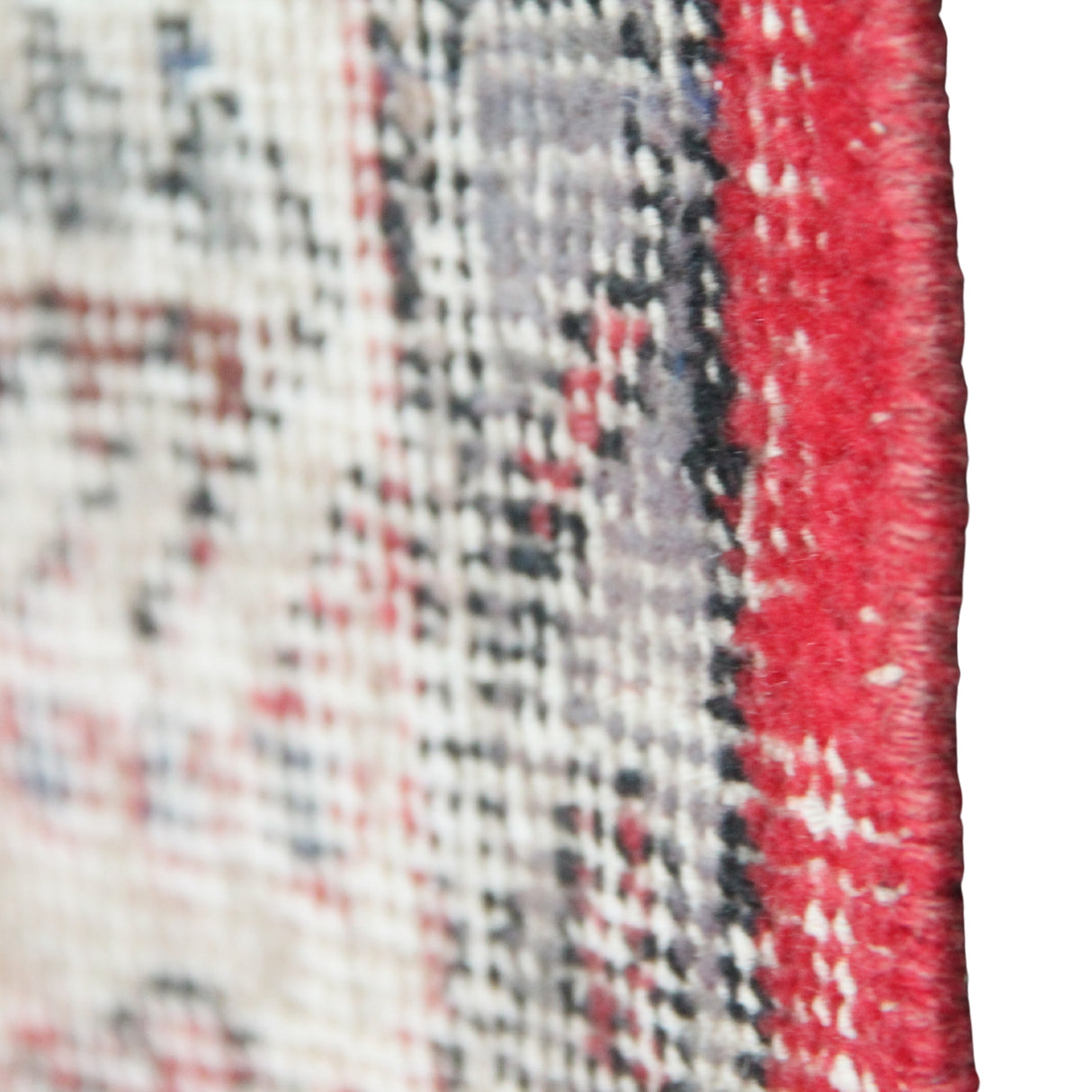 Vintage Red Oushak Rug - 5x9 ft | Wool Rustic Turkish Carpet for Living Room