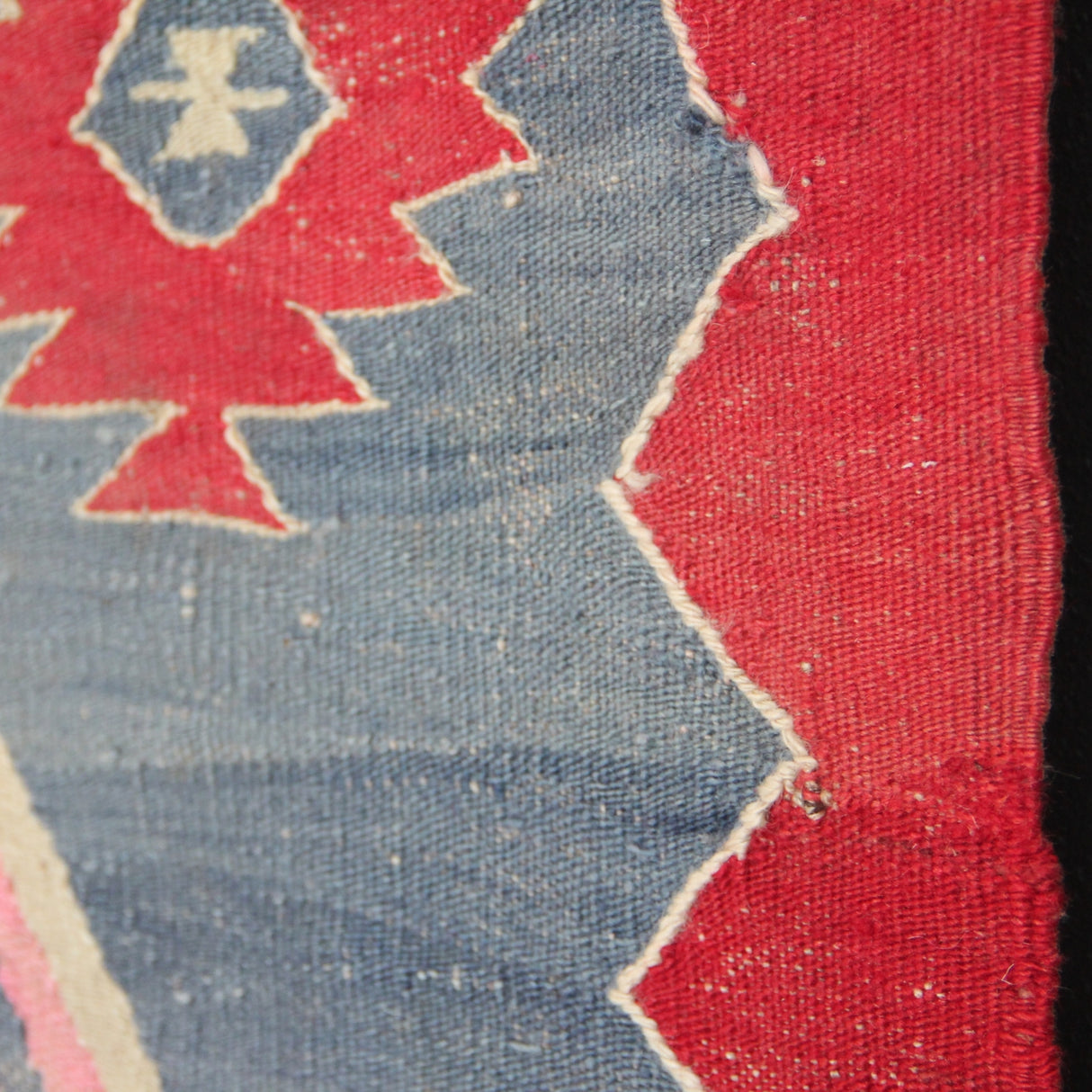 Curated Antique Red Kilim - 6x10 ft | Vintage Handmade Oushak Rug for Area