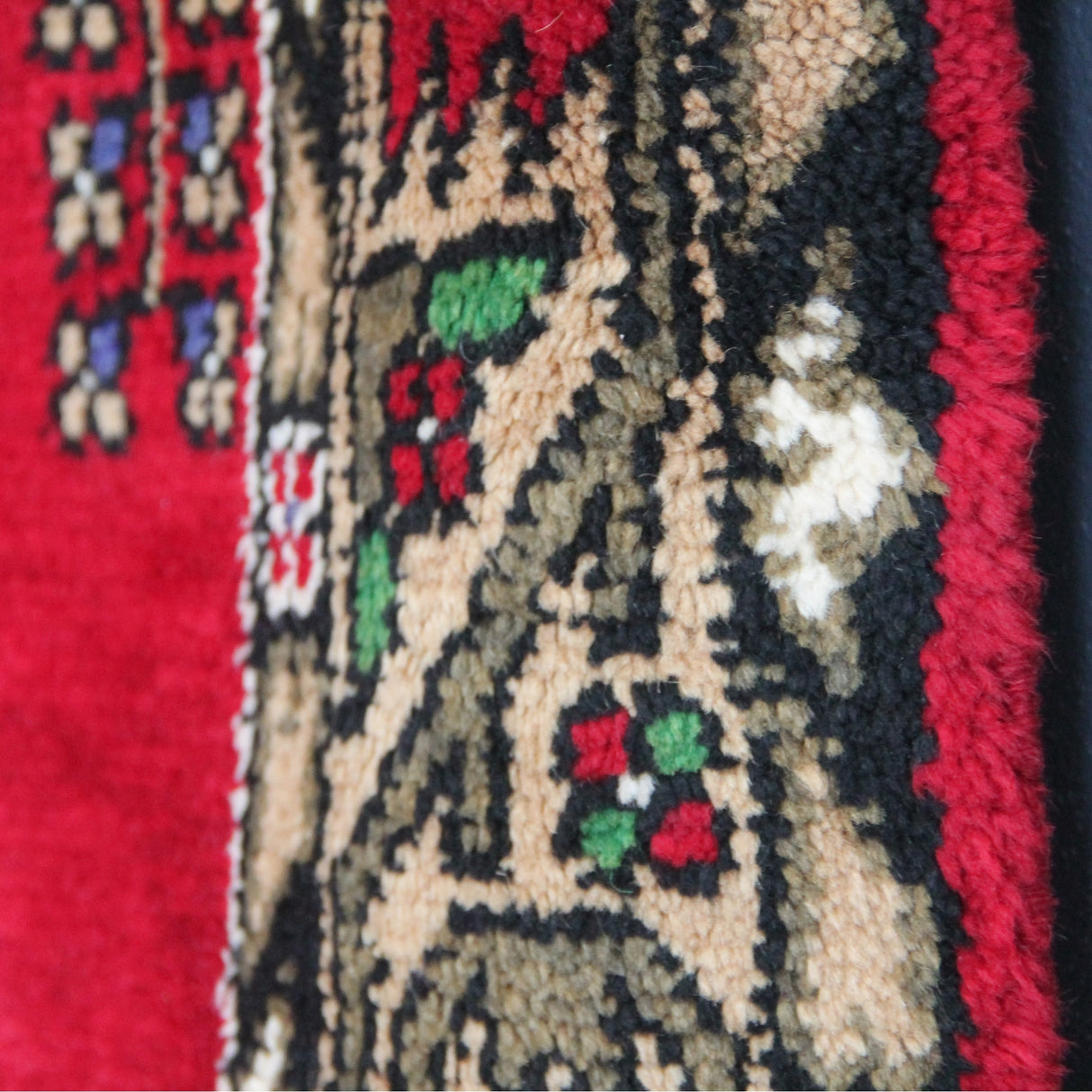 Curated Vintage Anatolian Rug - 5x9 ft | Red Handmade Turkish Carpet for Area