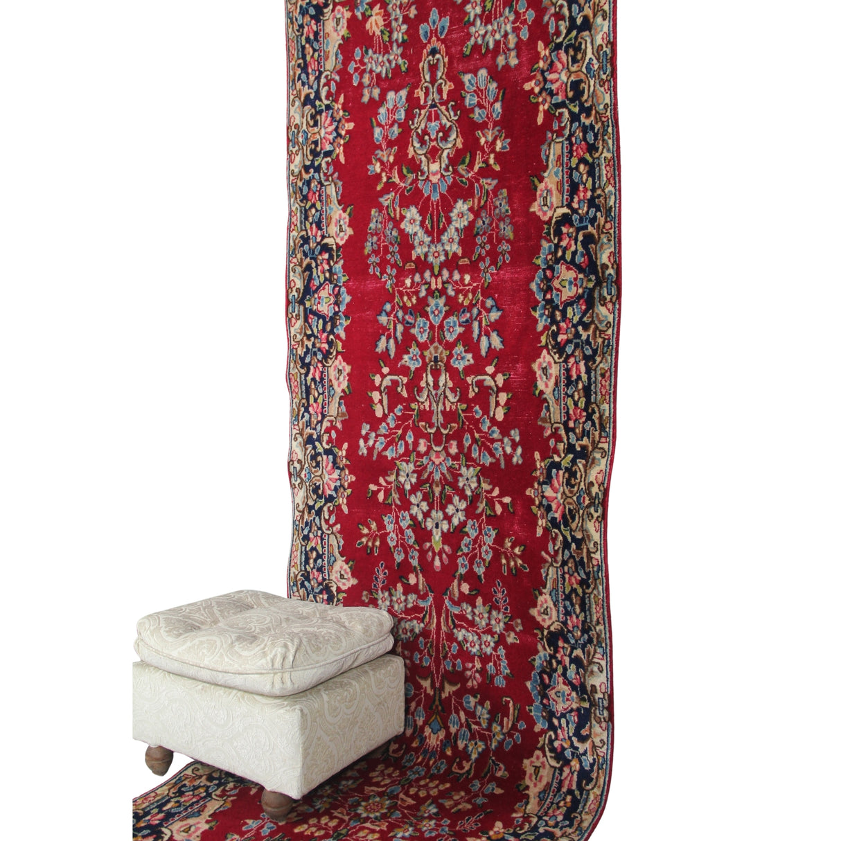 Curated Vintage Red Runner - 3x16 ft | Handmade Turkish Rustic Carpet for Hallway