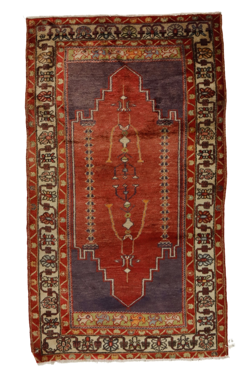 Vintage El Dokuma Antika Halı / Lokman 121 x 210 cm