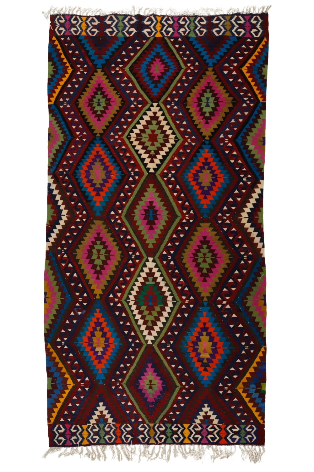 Yün El Dokuma Antika Kilim / Meydan 172 x 337 cm