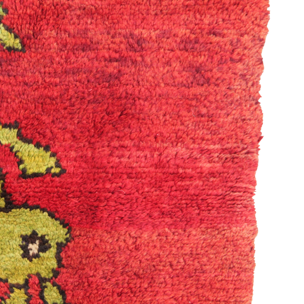 Vintage Handmade Turkish Rug - 5x7 ft | Red Wooly Floral Rug for Bedroom