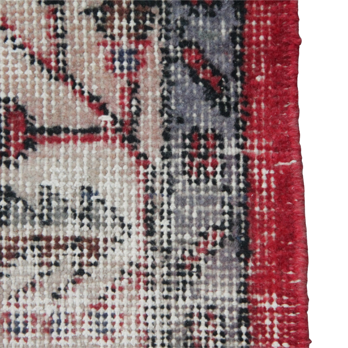 Vintage Red Oushak Rug - 5x9 ft | Wool Rustic Turkish Carpet for Living Room
