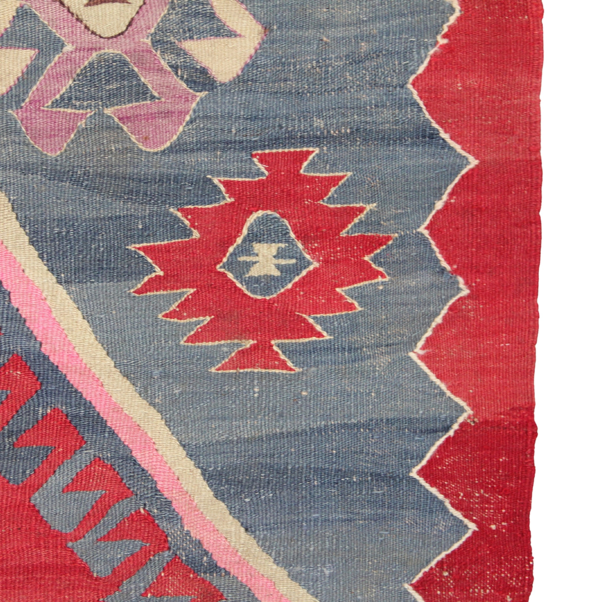 Curated Antique Red Kilim - 6x10 ft | Vintage Handmade Oushak Rug for Area
