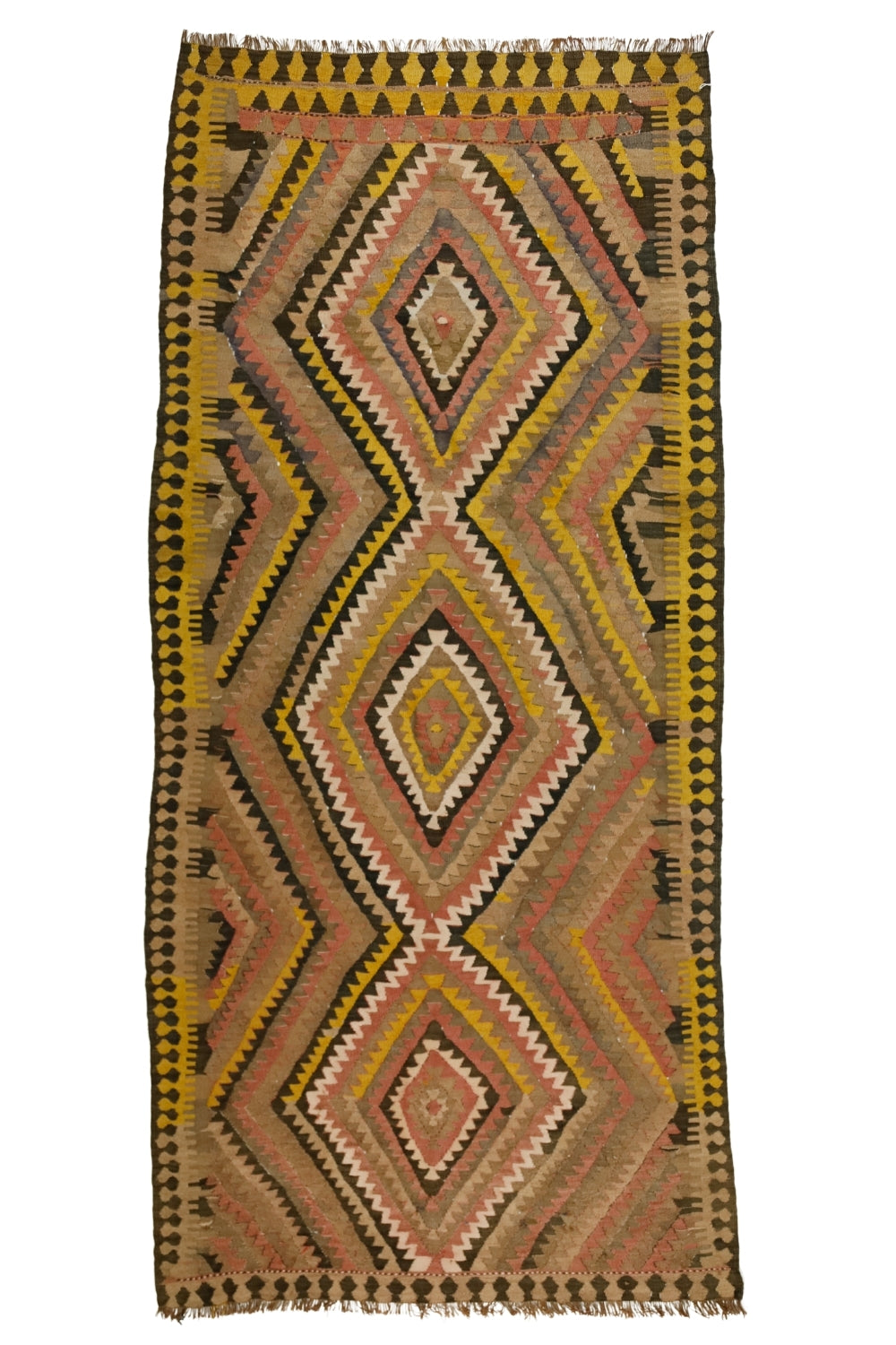 Yün El Dokuma Antika Kilim / Sutepe 133 x 310 cm