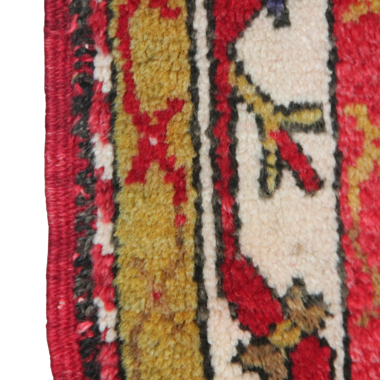 Curated Antique Runner Rug - 3x9 ft | Handmade Red Turkish Carpet for Hallway