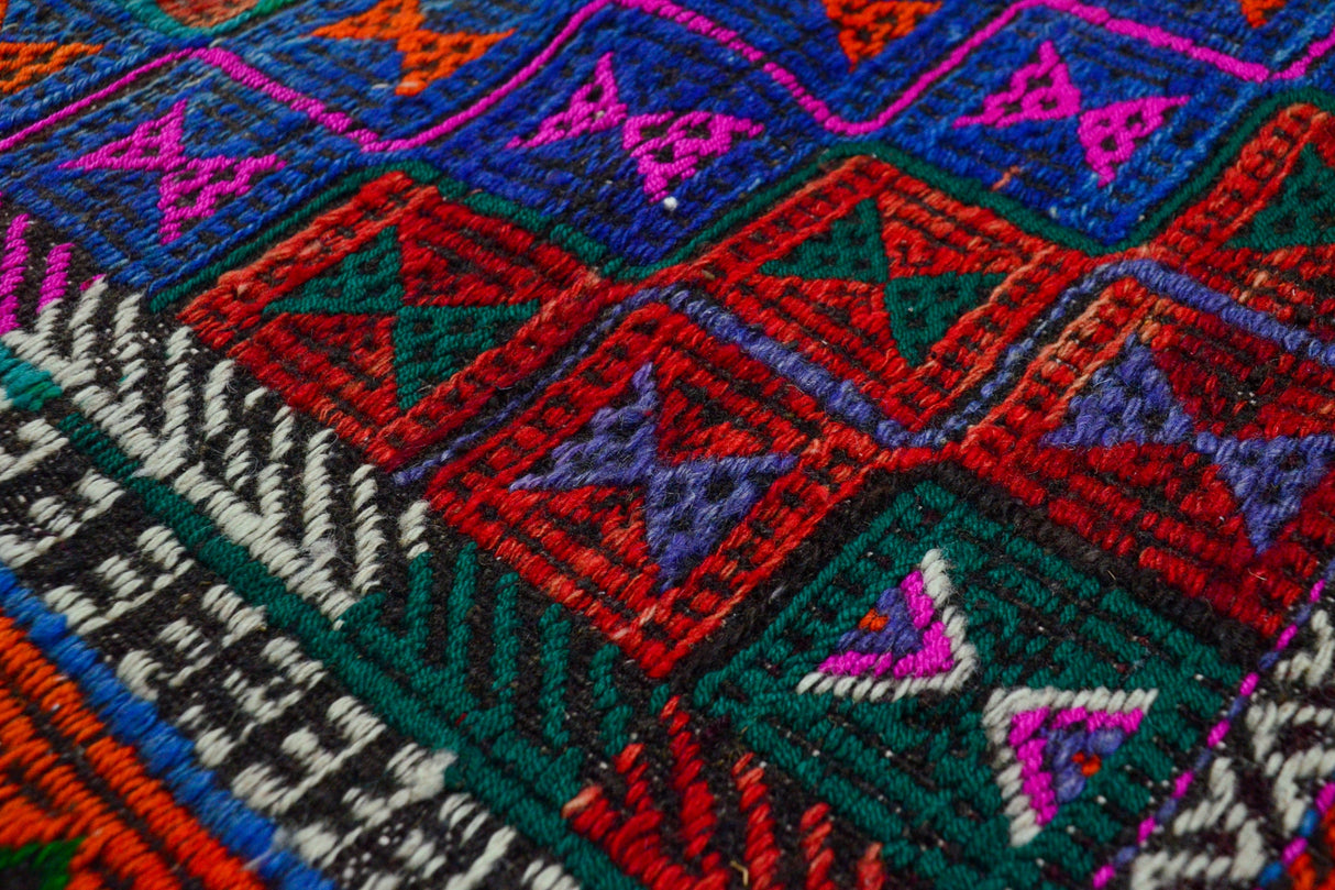 Vintage El Dokuma Yün Kilim / Yeroluk 190 x 320 cm