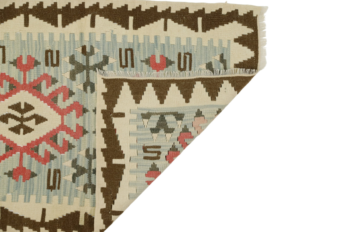 Akbulak / 2x3 Vintage Turkish Kilim Rug Back Side
