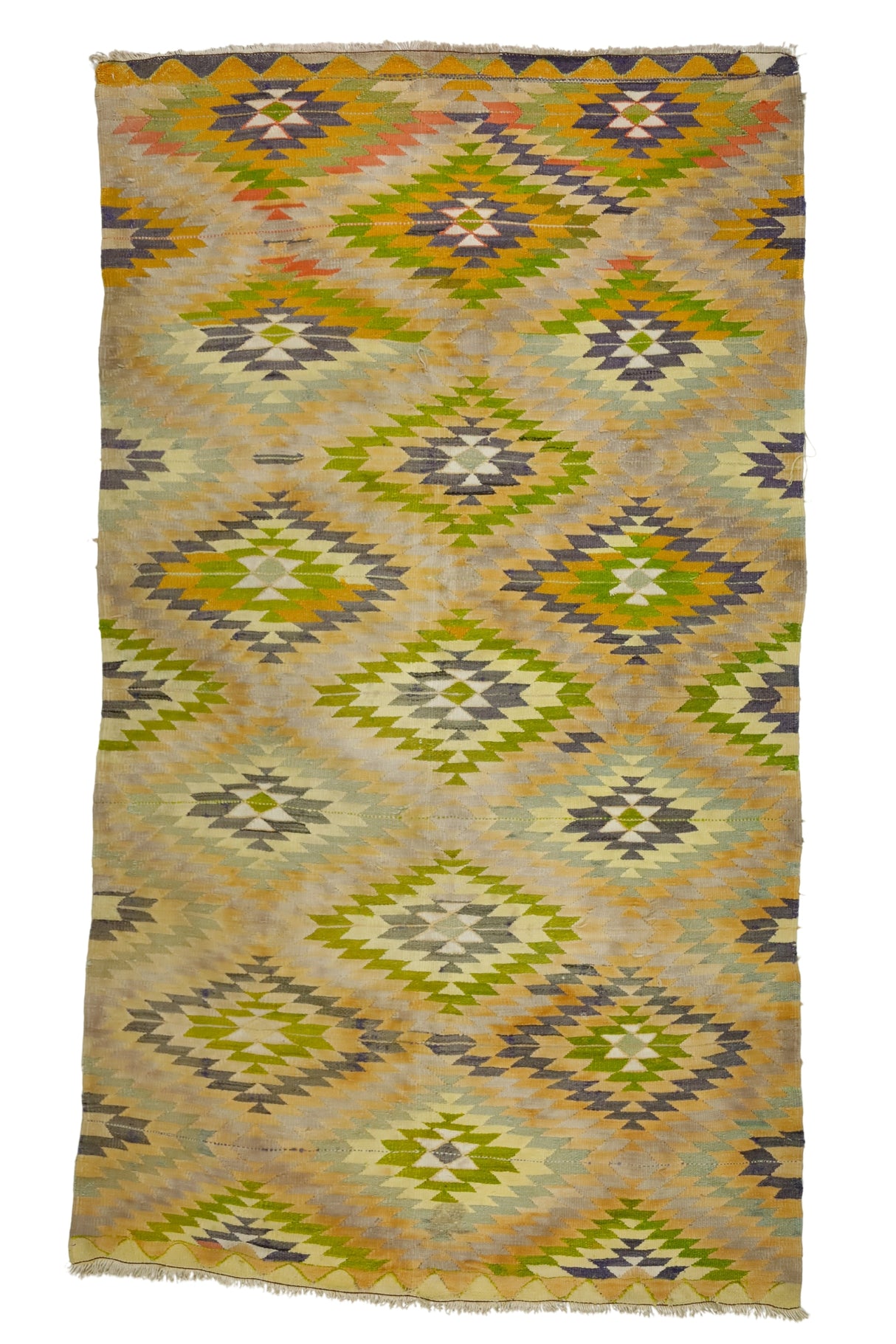 Avdul / 4x8 Muted Vintage Handmade Area Rug Front Side