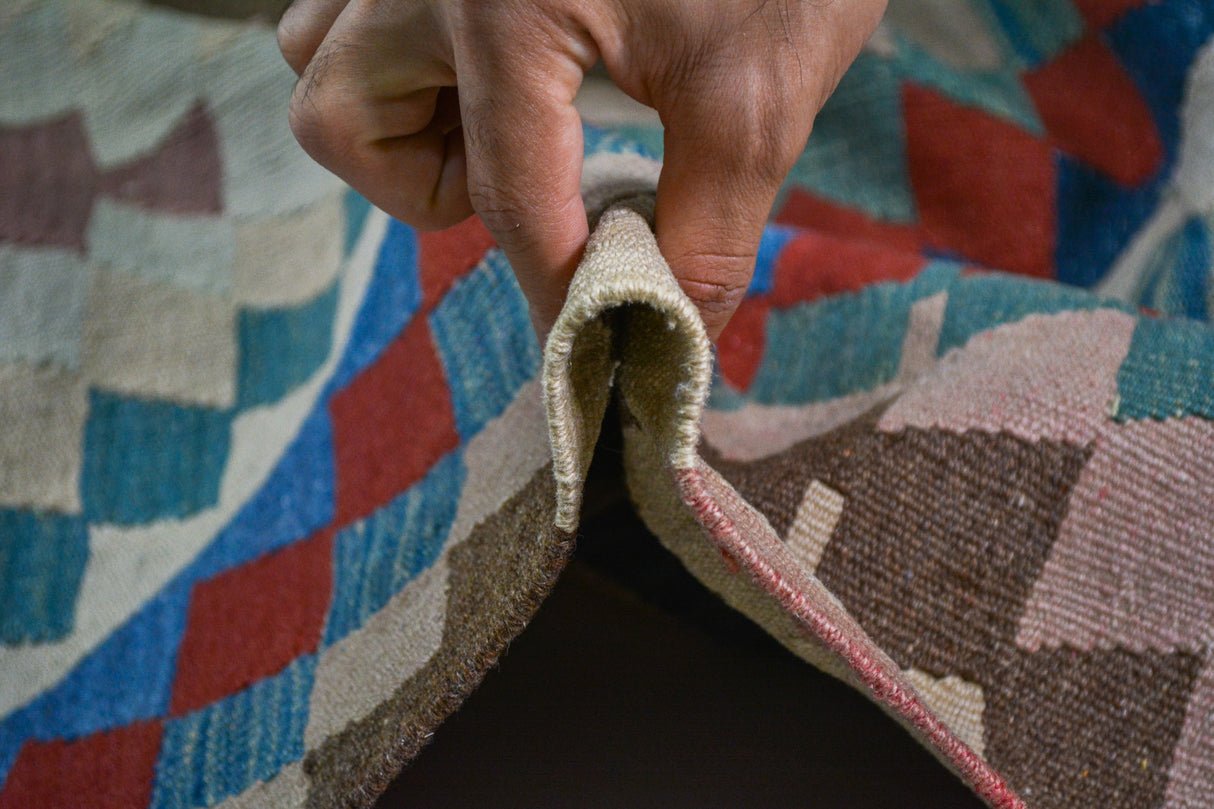 Balabancı / 5x9 Muted Vintage Boho Kilim Thickness