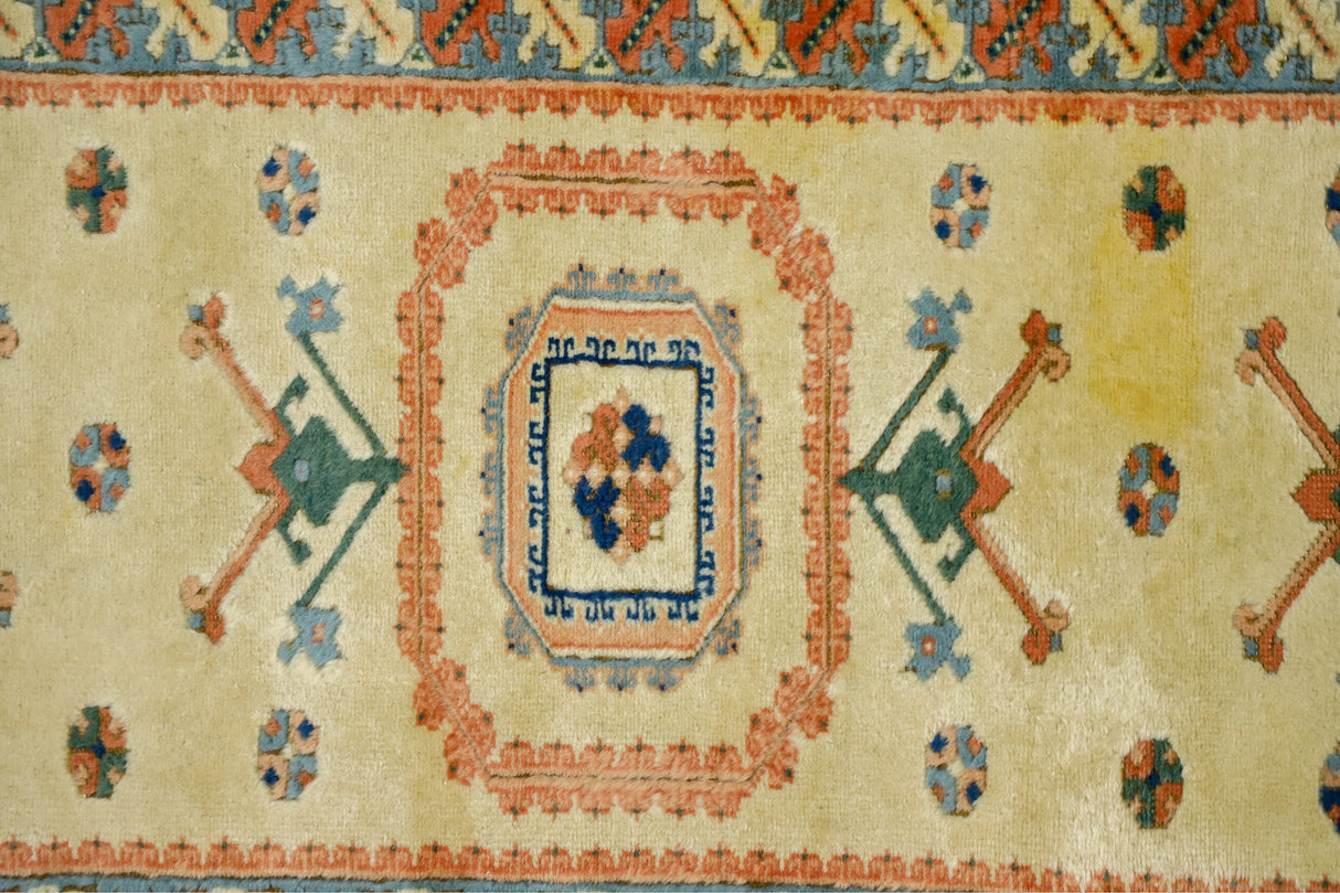 Bandırma / 2x12 Vintage Turkish Runner Rug Close Up