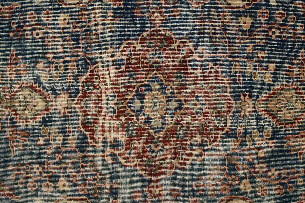 Bozcatepe / 2x6 Vintage Rustic Rug Runner Close Up