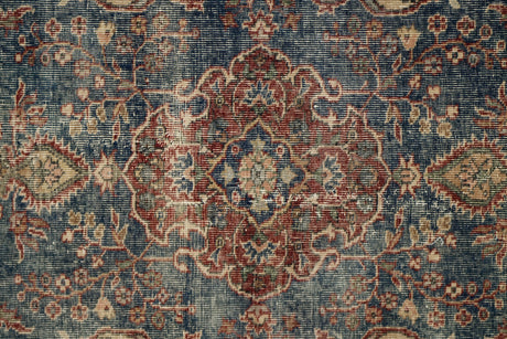 Bozcatepe / 2x6 Vintage Rustic Rug Runner Close Up