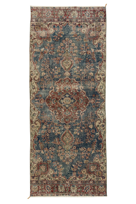 Bozcatepe / 2x6 Vintage Rustic Rug Runner Front Side