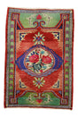 Bozen / 2x3 Vintage Floral Handmade Area Rug Front Side