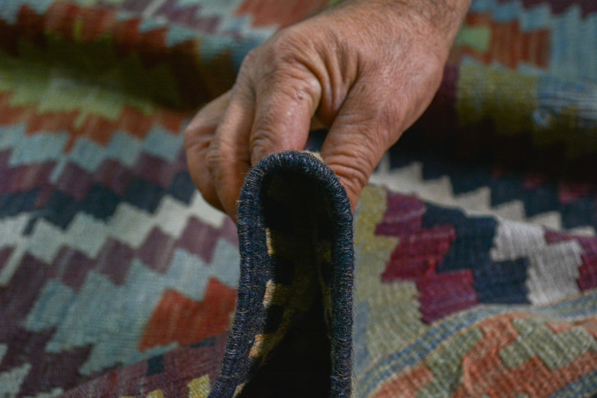 Camkoy / 5x6 Wool Vintage Turkish Kilim Thickness