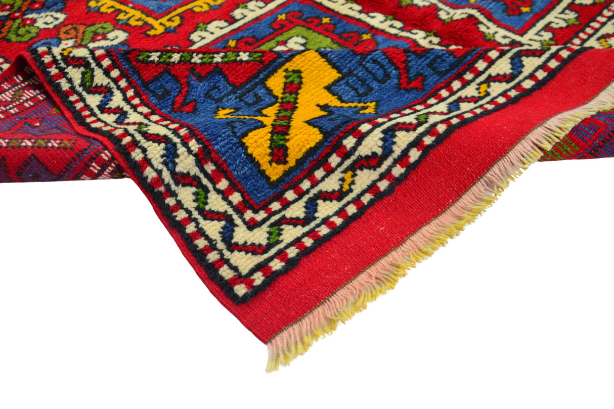 Gelibolu / 5x7 Vintage Handmade Turkish Area Rug Texture