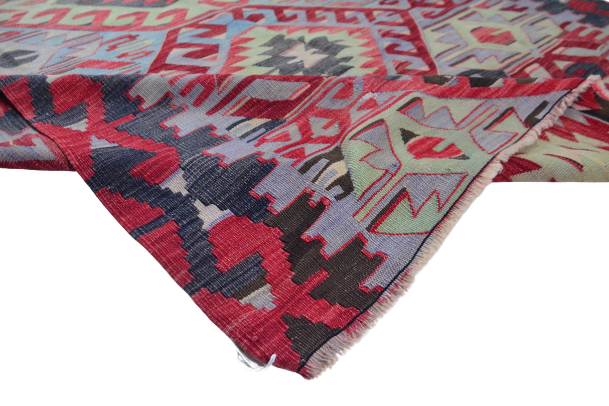 Hisar / 4x9 Vintage Rustic Southwestern Kilim Rug Texture