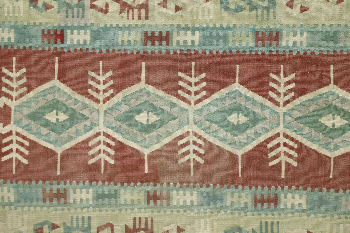 Mende / 3x5 Muted Vintage Tribal Kilim Close Up