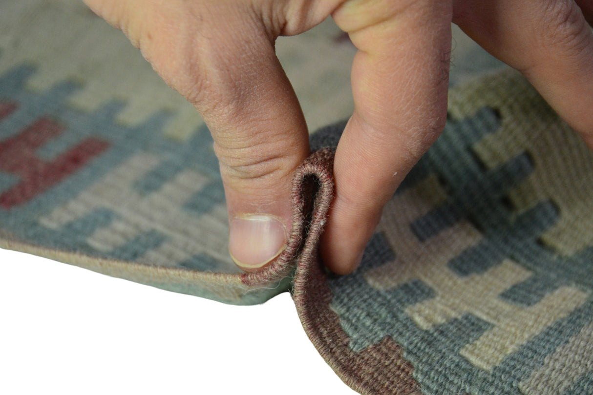 Mende / 3x5 Muted Vintage Tribal Kilim Thickness