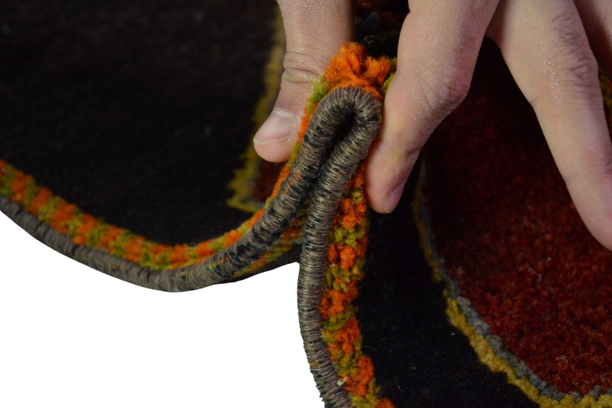 Savcun / 2x12 Oriental Wool Handmade Rug Runner Thickness