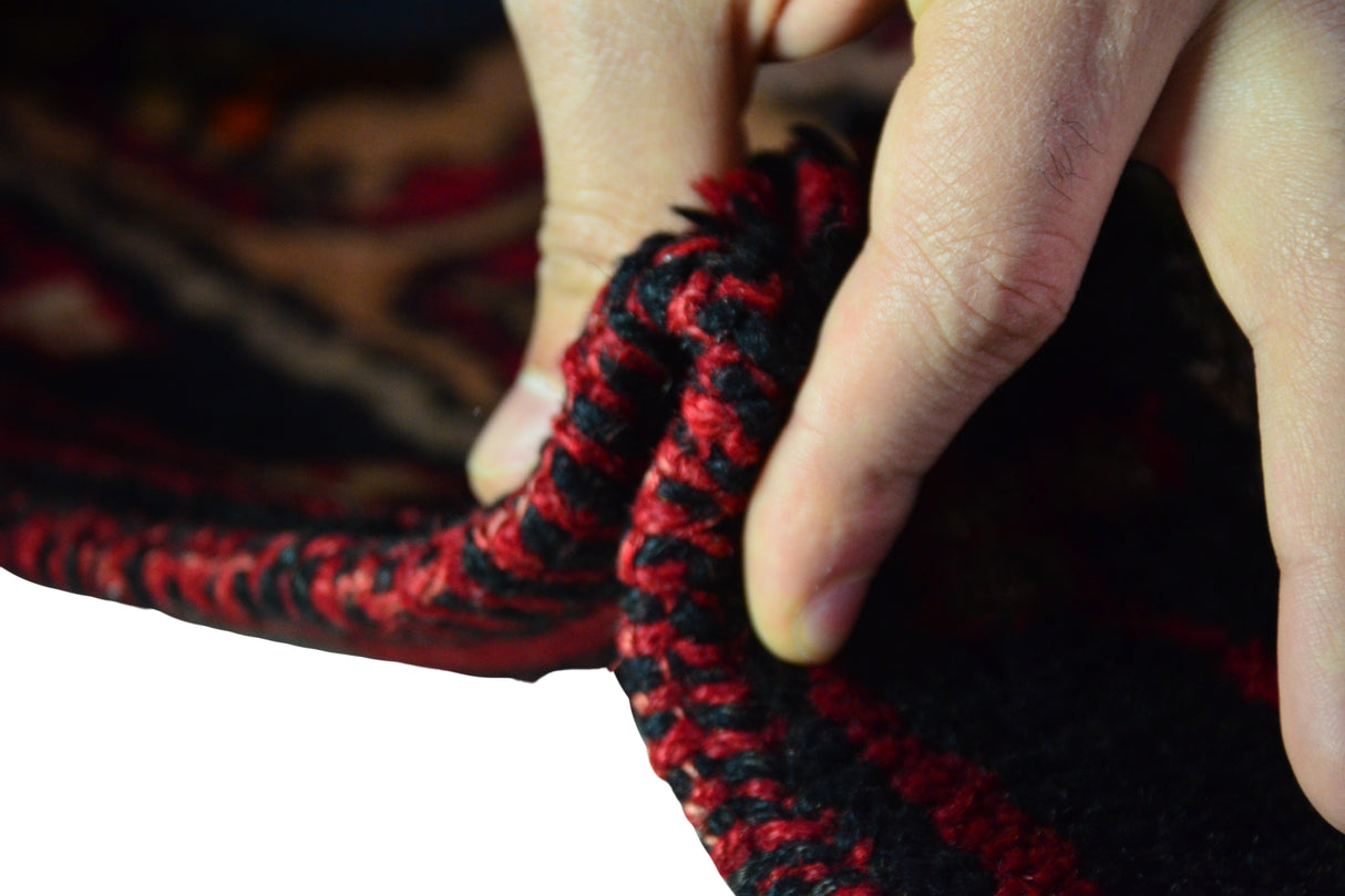 Serpincik / 5x10 Red Anatolian Vintage Carpet Thickness