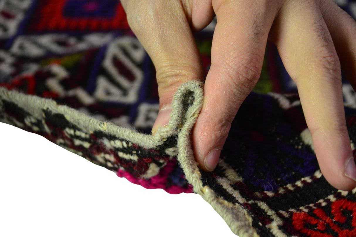 Tepecik / 6x7 Vintage Bohemian Area Kilim Rug Thickness