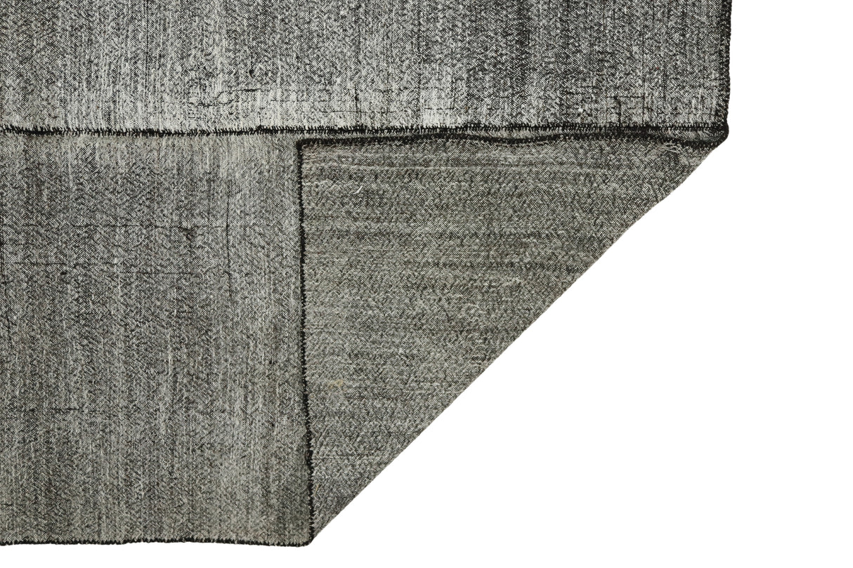 Turgutalp / 5x8 Gray Vintage Kilim Rug Back Side