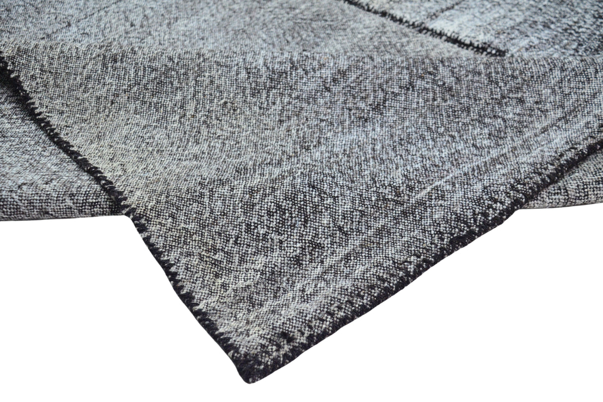 Turgutalp / 5x8 Gray Vintage Kilim Rug Texture
