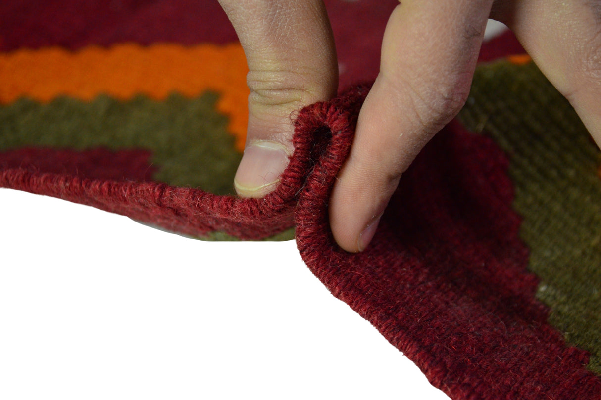 Zaferiye / 5x7 Wool Oriental Handmade Kilim Rug Thickness