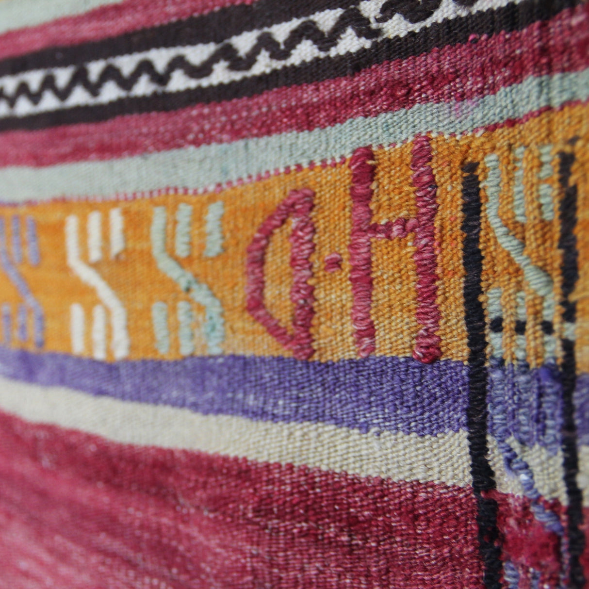 Vintage Handmade Turkish Kilim - 5x7 ft | Wool Bohemian Accent Area Carpet