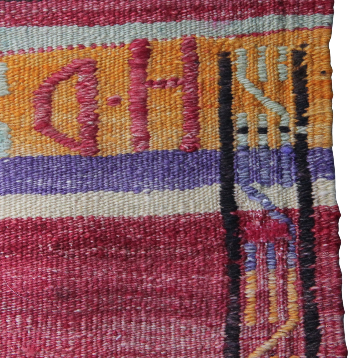 Vintage Handmade Turkish Kilim - 5x7 ft | Wool Bohemian Accent Area Carpet