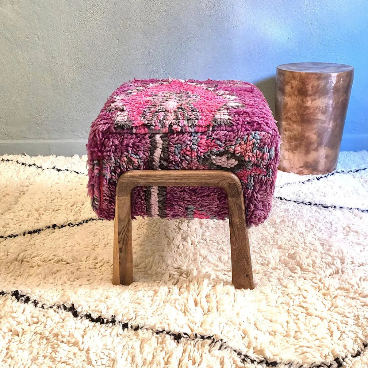 Vintage Rug Ottoman | Design Rose