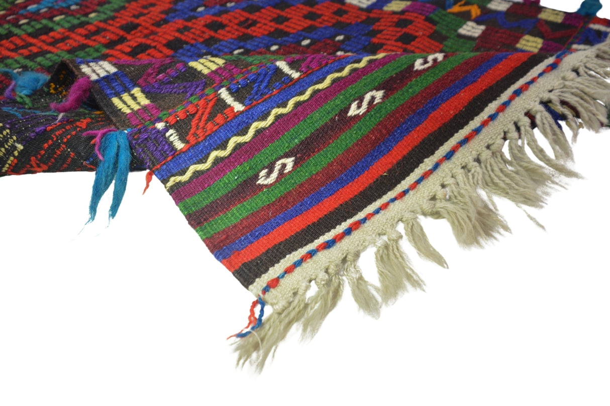 Yün El Dokuma Vintage Kilim / Ziyaret 79 x 140 cm