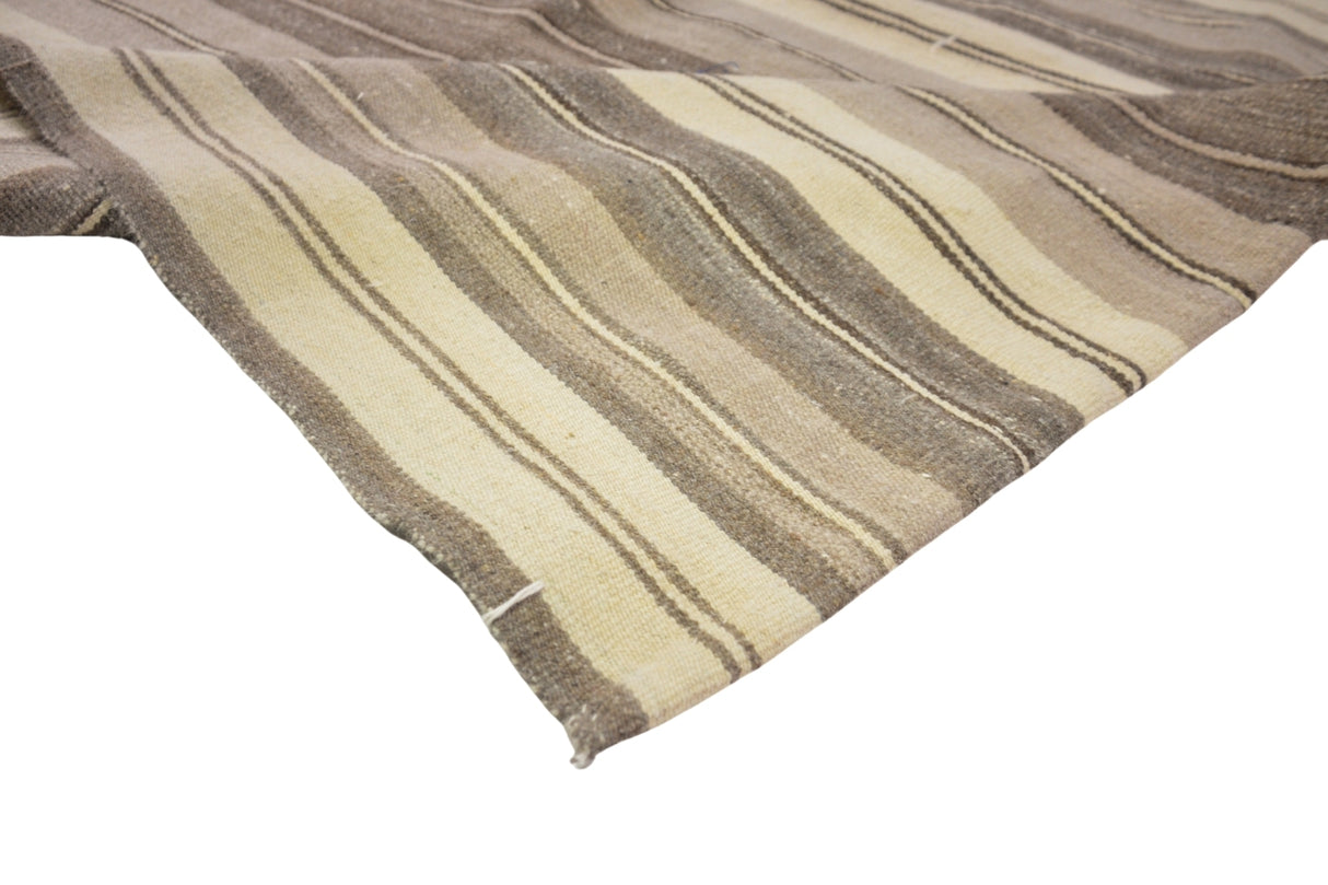 Yün El Dokuma Çizgili Antika Kilim / Aktepe 162 x 246 cm