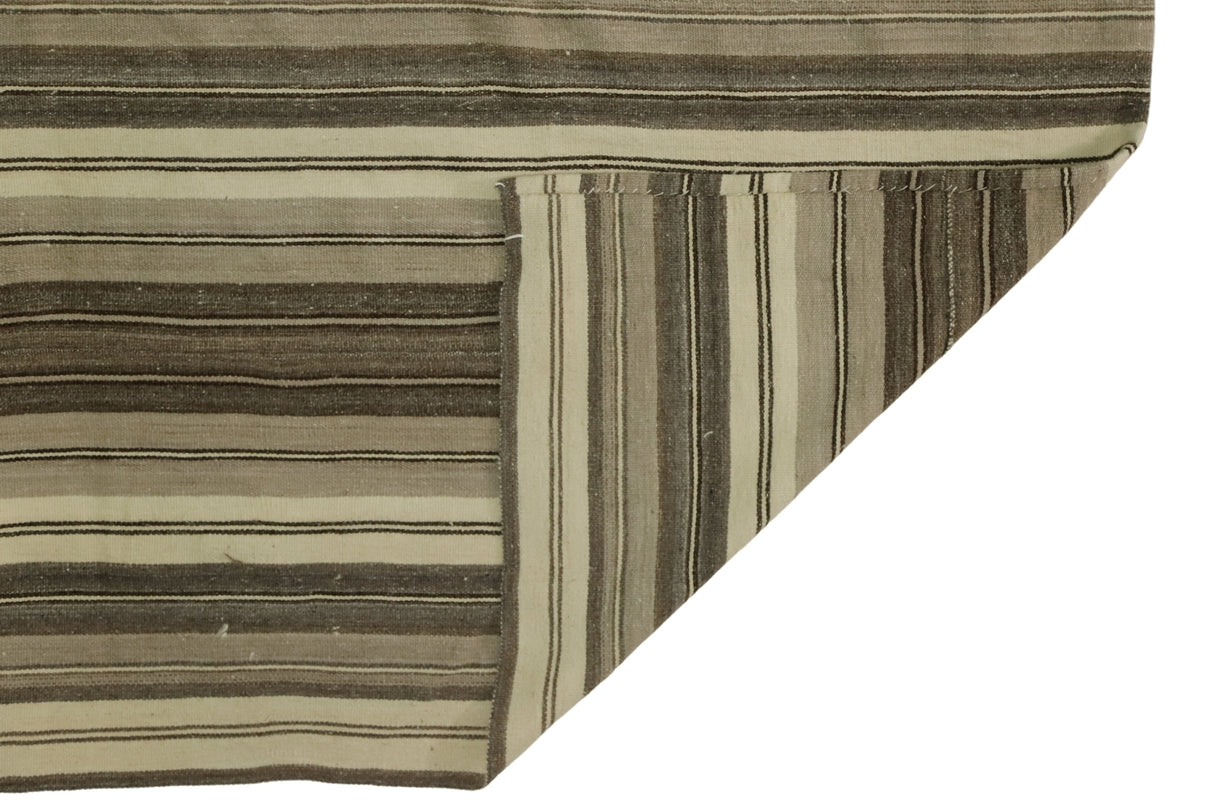 Yün El Dokuma Çizgili Antika Kilim / Aktepe 162 x 246 cm