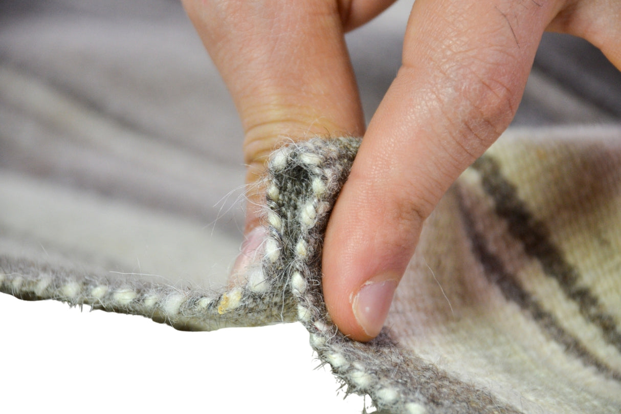 Yün El Dokuma Çizgili Antika Kilim / Aktepe 162 x 246 cm