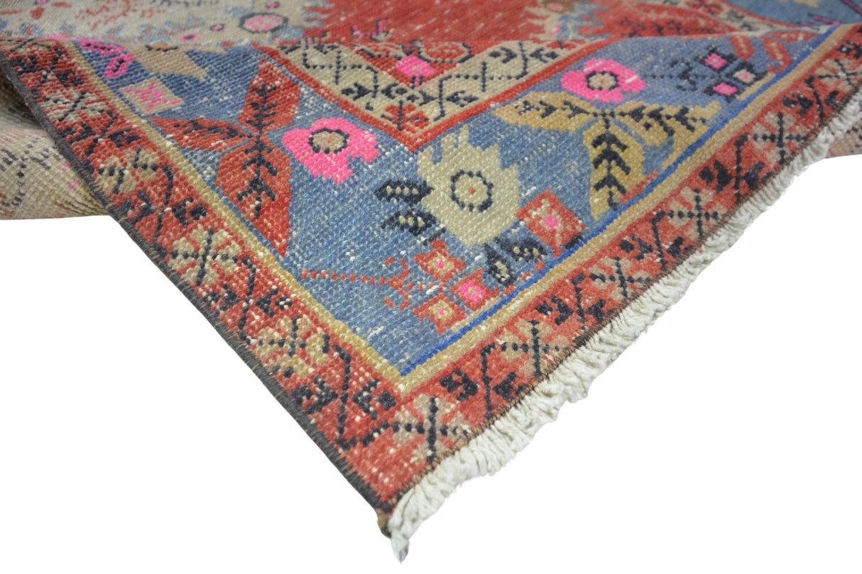 Kırmızı El Dokuma Vintage Halı / Konak 103 x 209 cm