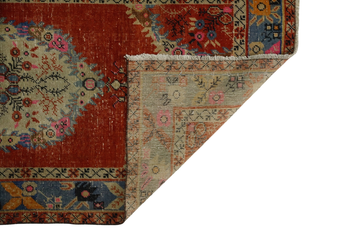 Kırmızı El Dokuma Vintage Halı / Konak 103 x 209 cm
