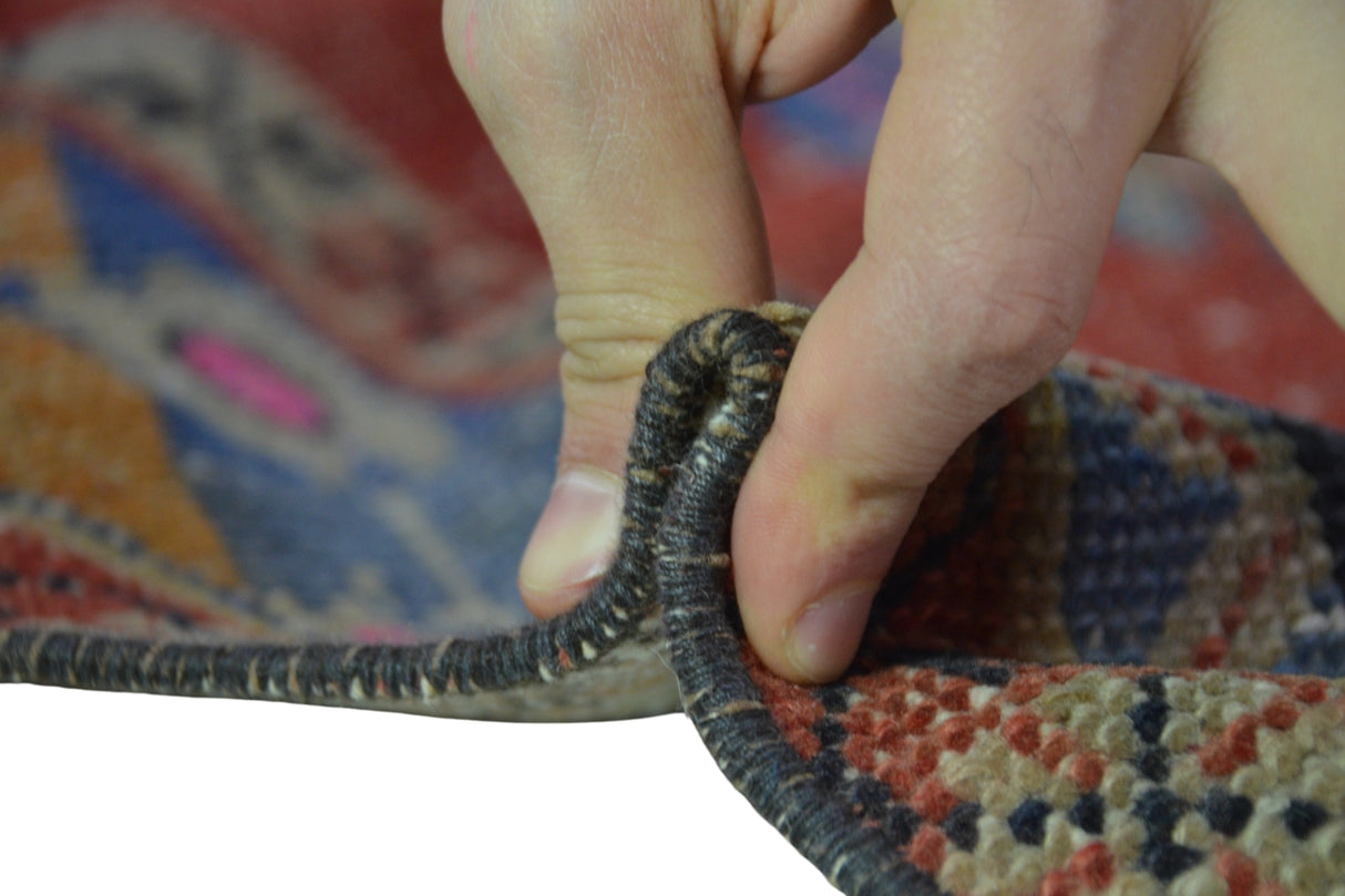 Kırmızı El Dokuma Vintage Halı / Konak 103 x 209 cm