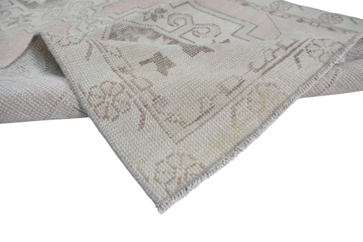 Yün El Dokuma Pastel Renkli Antika Yolluk / Tefenni 88 x 266 cm