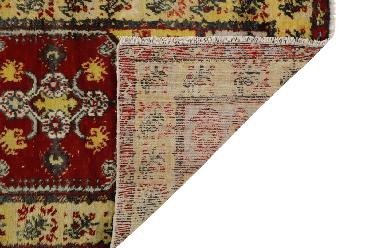 Yün El Dokuma Vintage Halı / Girik 75 x 142 cm