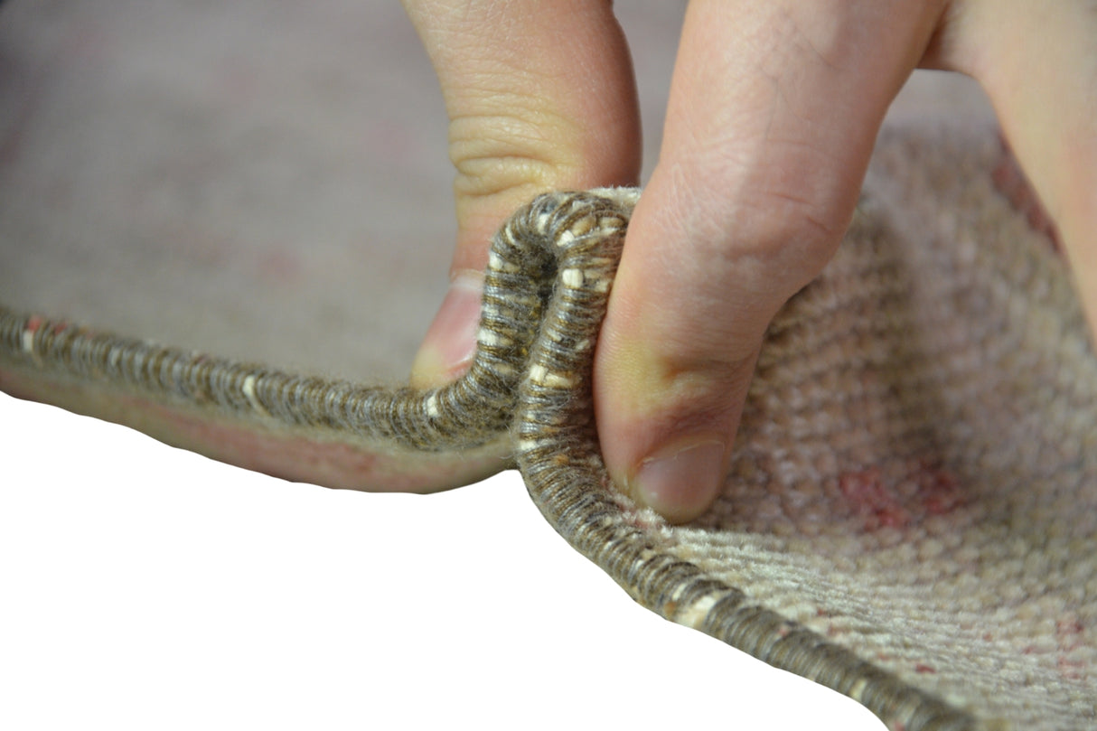 Pastel Kırmızı El Dokuma Antika Halı / Dodurga 133 x 326 cm