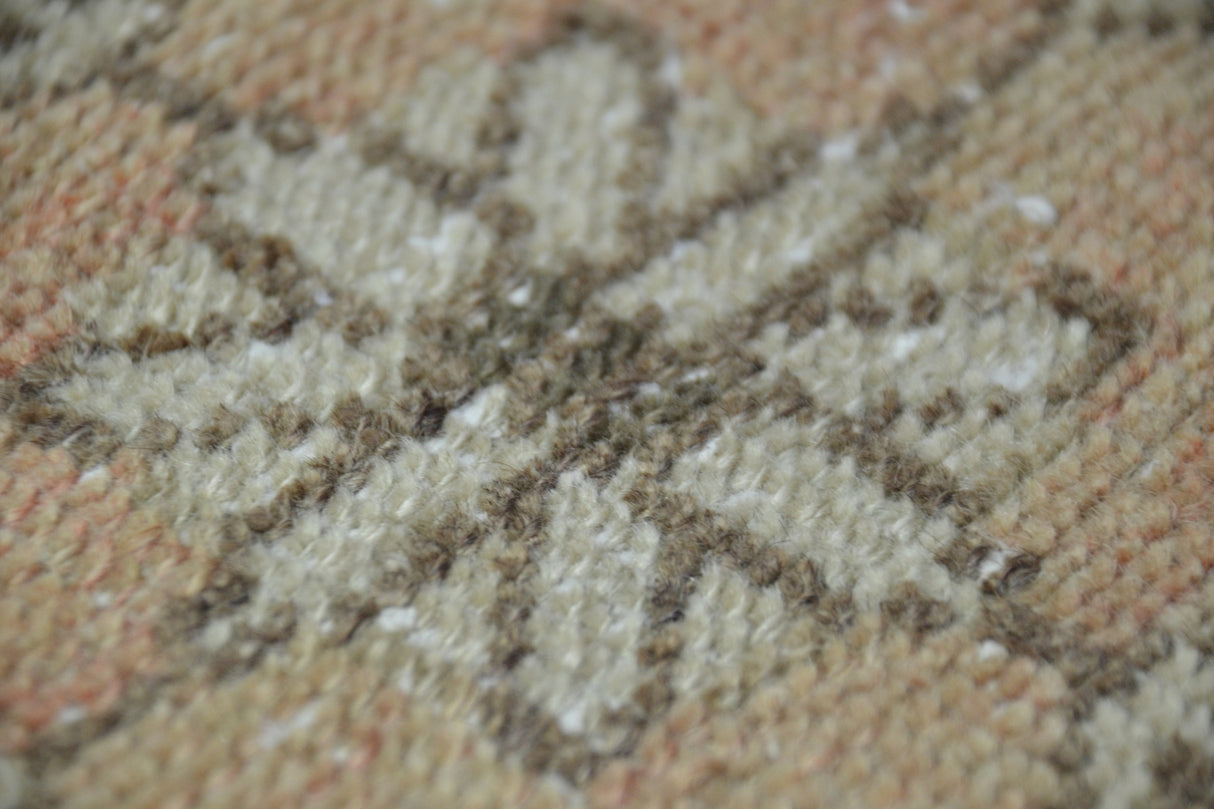 Pastel Renkli El Dokuma Antika Halı / Gaziemir 103 x 201 cm