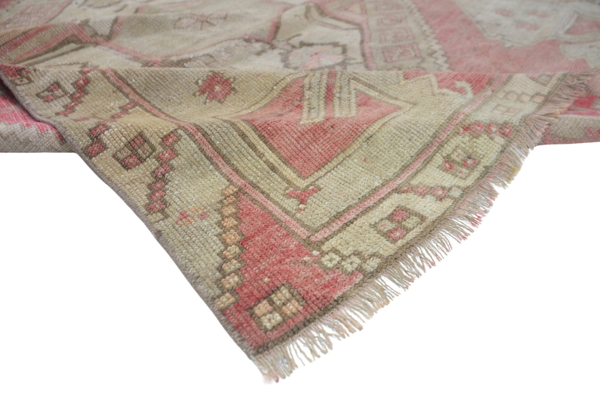 Pastel Kırmızı Antika Yolluk / Eflani 119 x 282 cm