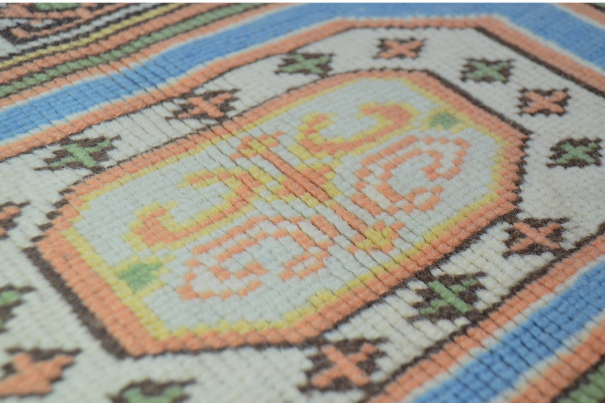 Rustik El Dokuma Antika Halı / Mestan 126 x 180 cm