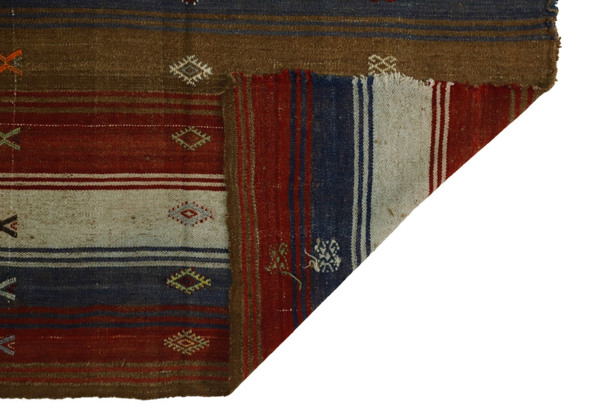 Antika El Dokuma Çizgili Kilim Yolluk / Tire 92 x 260 cm